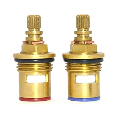 Image of Tap Magician Replacement Ceramic Disc Quarter Turn Cartridges (Pair) 20 Teeth BSP 1/2&quot; SUPPLIED WITH SOLID BRASS SCREWS (VR02)