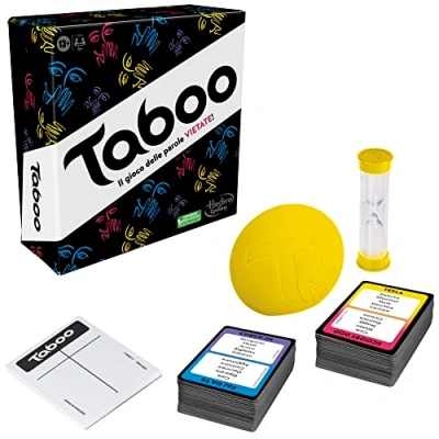 Image of Classic Taboo Game, Party Word Game for Adults and Teenagers, Guessing 4 More Players, from 13 Years, Italian Version