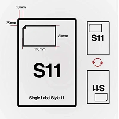 Image of Amazon Despatch Note Invoice Integrated Label Paper Address with Peel Off and Stick for Ebay Sellers S11 (1,000 Sheets)