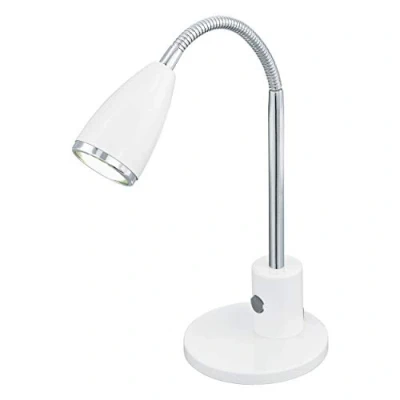 Image of Eglo Lighting Fox 1 Light Table Lamp Chrome, White, GU10