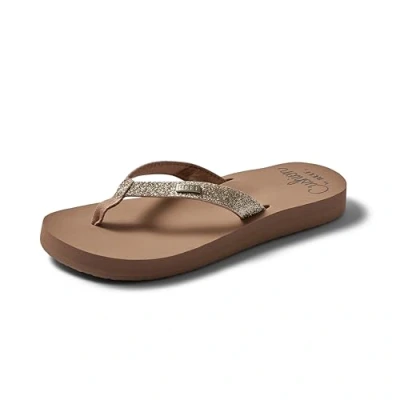 Image of Reef Women’s Star Cushion Sandals, Orange (Almond), 4 UK