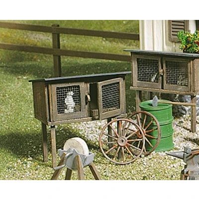 Image of FALLER Pola 333209 Rabbit Stall G Scale Building Kit Set, Multiple, S