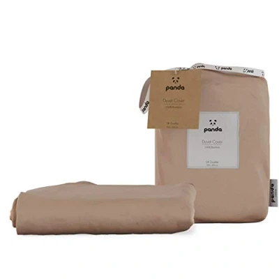 Image of Panda 100% Bamboo Duvet Cover (Vintage Pink, UK Double) (200 x 200 cm)