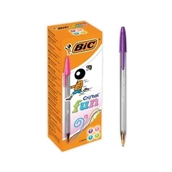 Image of Bic Assorted Cristal Large Ball Point Pen 1.6mm [Pack of 20]