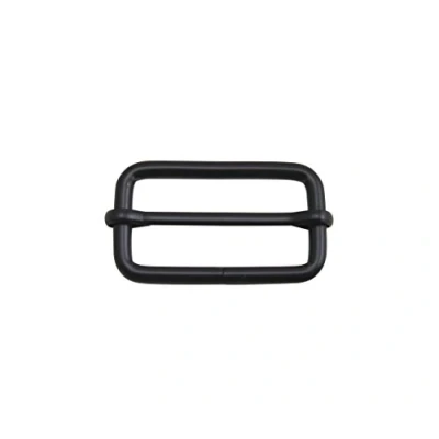 Image of Wuuycoky Black 1&quot; Inner Length Metal Sliding Bar Tri Glides Wire Formed Roller Pin Buckles Slider Pack of 10