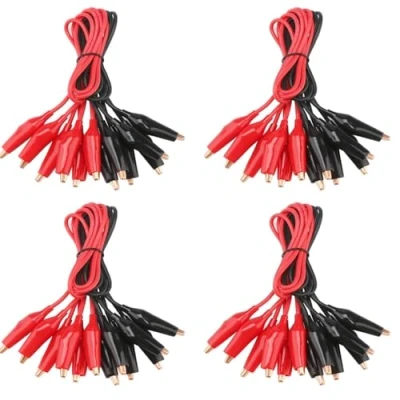 Image of 40 Pcs Multimeter Crocodile Clips, Small Alligator Clips with Wires Electrical Test Leads, Mini Leads
