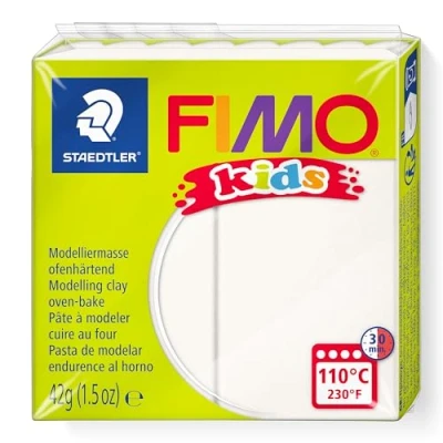 Image of Fimo Kids Modelling Clay, White, 42 g