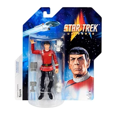Image of BANDAI Star Trek Figure Captain Spock 5&#039;&#039; Wrath Of Khan Action The Toy Articulated Gifts And Merchandise