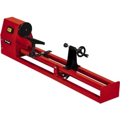 Image of Einhell TC WW 1000/1 Wood Lathe 400W Double Guide Framed Turner, 280mm Max Diameter, 1000mm Workpiece Length, 4 Adjustable Speeds Electric Turning Machine