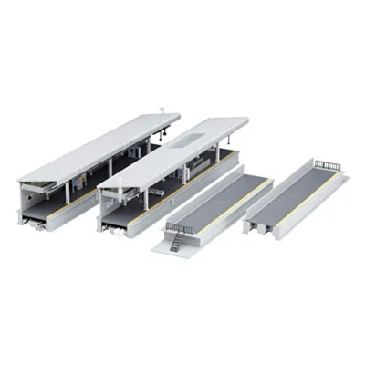 Image of Kato 23 161 Suburban Station Platform DX Set (Pre Built)