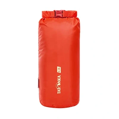 Image of Tatonka Unisex Adult Dry Bag 4 Litre Storage Bag, Red Orange, Diameter 14 x 38 cm