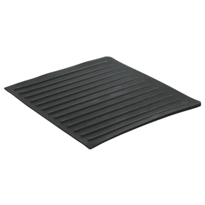 Image of GROHE Draining Board, Over Kitchen Sink Non Slip Dish Drainer Mat, Dimensions 450 x 400 mm, Heatproof, Dishwasher Safe, Silicone, Black, 40871K00