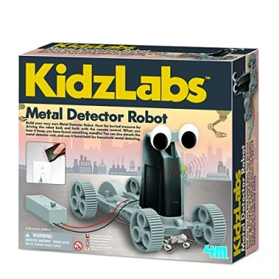 Image of 4M Kidz Labs Metal Detector Robot