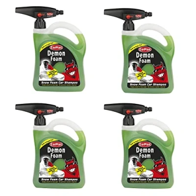 Image of CarPlan Demon Snow Foam with Gun, 2 Litre (Pack of 2) &amp; Refill, 1) Bundle
