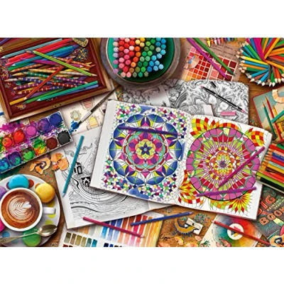 Image of Buffalo Games Aimee Stewart Coloring Days 1000 Piece Jigsaw Puzzle