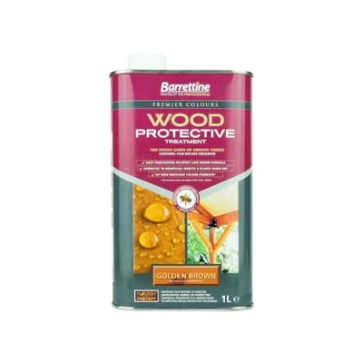 Image of Nourish &amp; Protect PTGB001 Golden Brown 1 L Wood Protective Treatment