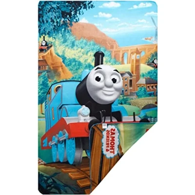 Image of Jerry Fabrics Kids Fleece Blankets &amp; Throws 100 x 150cm Thomas Friends Character, Polyester, Multi Colour, Single