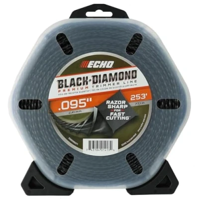 Image of Echo Black Diamond 330095071 .095 x 253’ 4 Cornered Spiral Pattern Trimmer Line