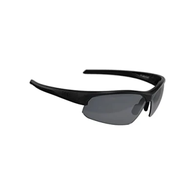 Image of Bbb Cycling Sports Glasses with 3 Interchangeable Lenses Lightweight Sunglasses UV Protection Half Frame for Bike Riding Mens Womens Impress BSG 58, Matt black