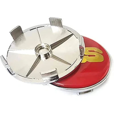 Image of 4Pcs Car Hub Centre Caps Wheel Covers, for BBS 56MM 60MM 65MM 68MM Decoration Accessories,68mm red gold