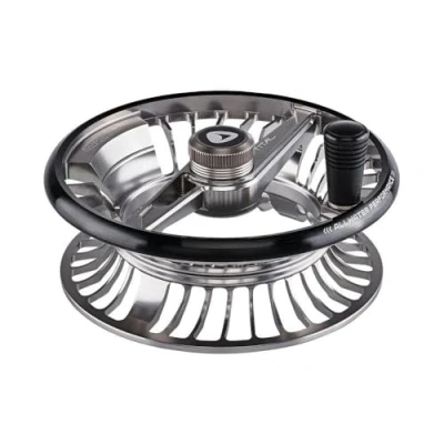 Image of Greys TITAL Fly Reel Fishing (56 SPOOL, Titanium/Black)