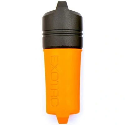 Image of Exotac Men&#039;s Firesleeve Waterproof Lighter Holder Orange, Medium