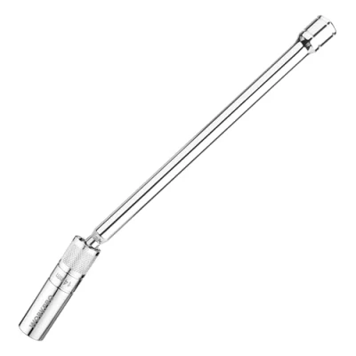 Image of WORKPRO 14mm Magnetic Spark Plug Socket, 12 Point Universal Joint Swivel Thin Wall Removal Tool, 3/8&quot; Drive x 300mm Extended Flexible Puller for Car Repair