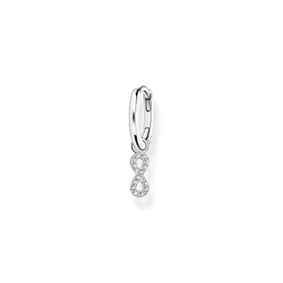 Image of Thomas Sabo Women Single Hoop Earring with Infinity Pendant 925 Sterling Silver CR704 051 14