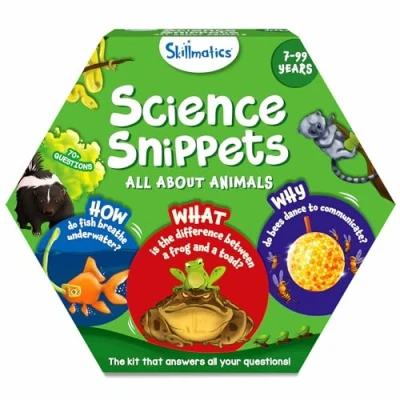 Image of Skillmatics Flash Cards Science Snippets Animals, Learning Resources &amp; Educational Toys for Boys Girls, Gifts Ages 7, 8, 9 Up