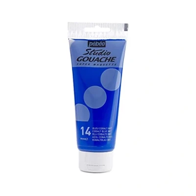 Image of PEBEO 100 ml Studio Gouache, Cobalt Blue Imitation