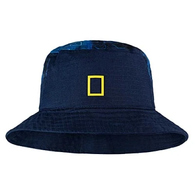 Image of Buff Sun Bucket Hat Blue Unrel Unisex S/M
