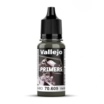 Image of Vallejo Model Color 17 ml Polyurethane Primer Russian Green