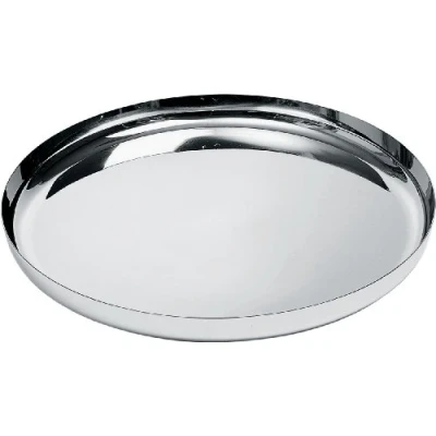 Image of Alessi 35 cm Round Tray in 18/10 Stainless Steel with Mirror Polished