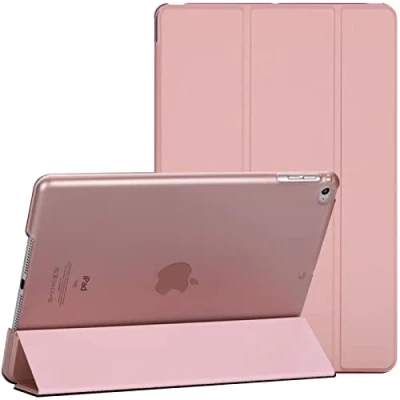 Image of For Apple iPad Mini 1/2/3 Smart Magnetic Stand Case with Automatic Wake/Sleep (Rose Gold)