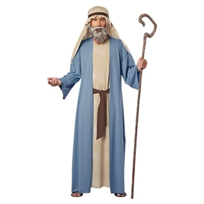 Image of California Costumes 01564 Herdsman/Noah Religious Adult Sized Costumes, Solid, Blue,White, L/X L