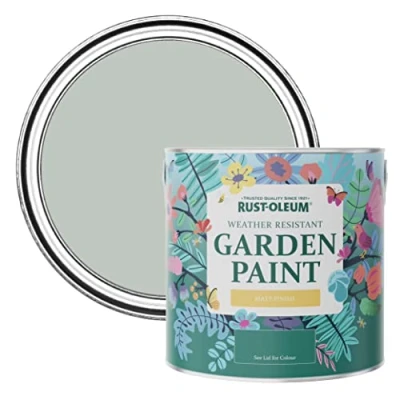 Image of Rust Oleum Green Mould Resistant Garden Paint In Matt Finish Chalk 2.5L