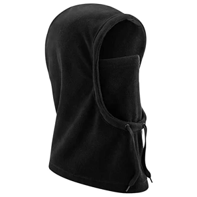 Image of Beechfield Recycled Fleece Hood Black