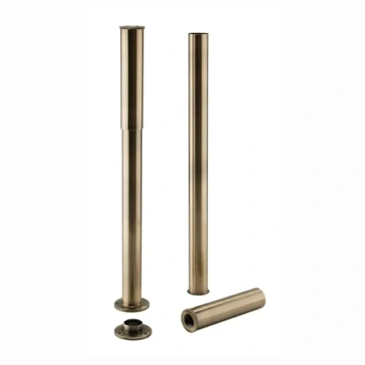 Image of ENKI, P30, Traditional Adjustable Shrouds for Roll to Baths, Standpipes (not Freestanding), Antique Brass