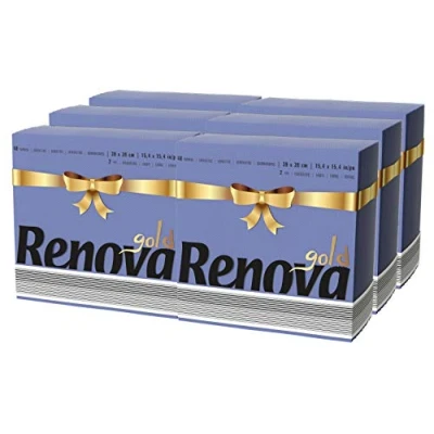 Image of Renova Blue Napkins Pack of 240