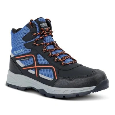 Image of Regatta Men&#039;s Breathable Vendeavour Walking Boots Olympian Blue Black Tango, Size: UK 8