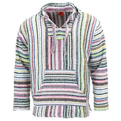 Image of LOUDelephant Recycled Mexican Baja Jerga Hoody Candy Stripe (Medium)