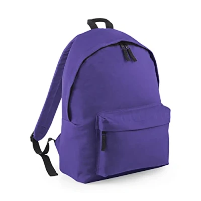 Image of BagBase BG125 Original Fashion Backpack Purple Stylish School Rucksack