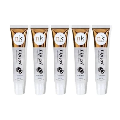 Image of NK Lip gloss gel 15ml Vitamin E, Shiny, Nourishes, (Coconut, Pack Of 5)