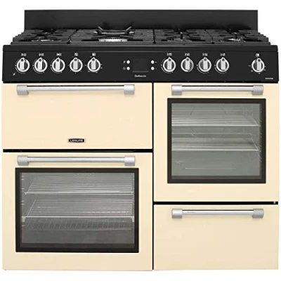 Image of Leisure CK110F232 Gas Cooker A Black Ovens and Cookers (Stove, Black, Buttons, Rotating, Front, Electronic, LED)