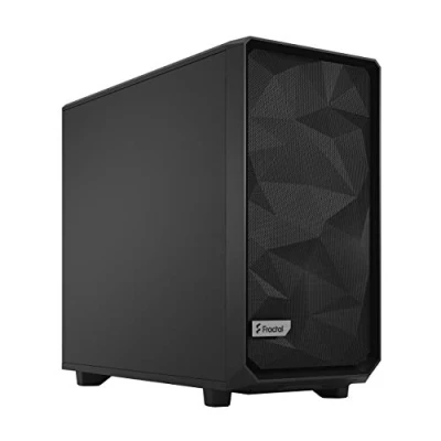 Image of Fractal Design Meshify 2 (Black Solid) Gaming Case, E ATX, Angular Mesh Front, 3 Fans, Fan Hub, Detachable Front Filter, USB C