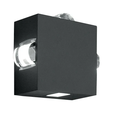 Image of Agner LED 4 Light Outdoor Wall Graphite IP54