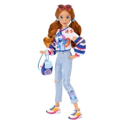 Image of Disney ily 4EVER Fashion Dolls Stitch with Red Hair 30cm/11.5&quot; Tall 13 Points of Articulation, Two Complete Mix and Match Outfits Glittery Mickey Ring for You!