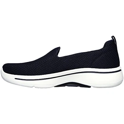 Image of Skechers Women&#039;s GO Walk Arch FIT Grateful Sneaker, Navy, 37.5 EU