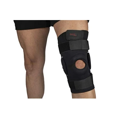 Image of PRO 11 WELLBEING Hinged Neoprene Knee Brace With Open Patella and Dual Straps For Maximum Support Treats ACL, Arthritis, Joint Pain Meniscus Tear (Small)