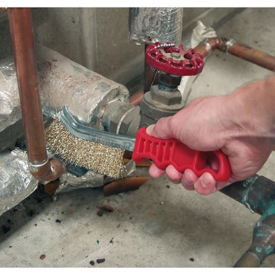 Image of Sealey Wire Brush Brassed Steel Plastic Handle